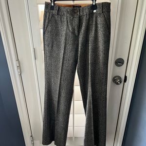 Tweed style wool blend TED BAKER LONDON wide leg trousers / pants.